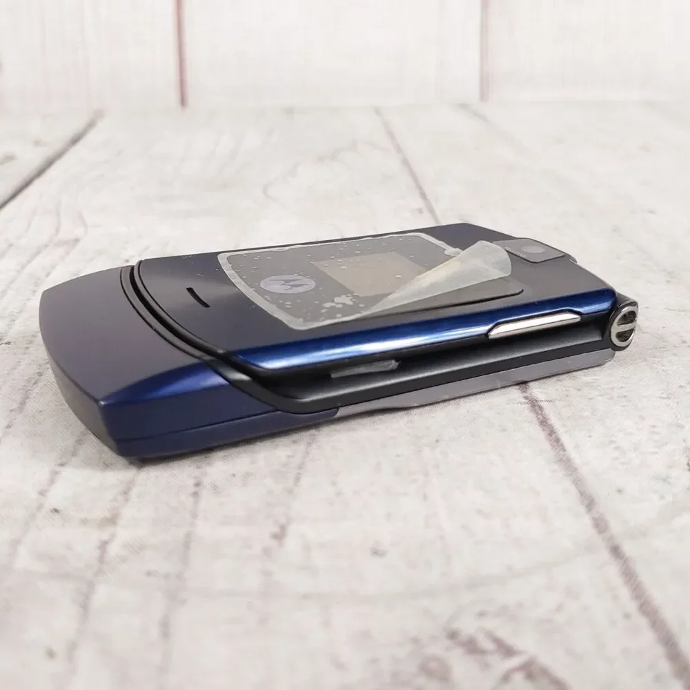 Motorola Razr V3i Flip Cell Phone - CINGULAR Y2K - GSM No Battery MP3 - TESTED